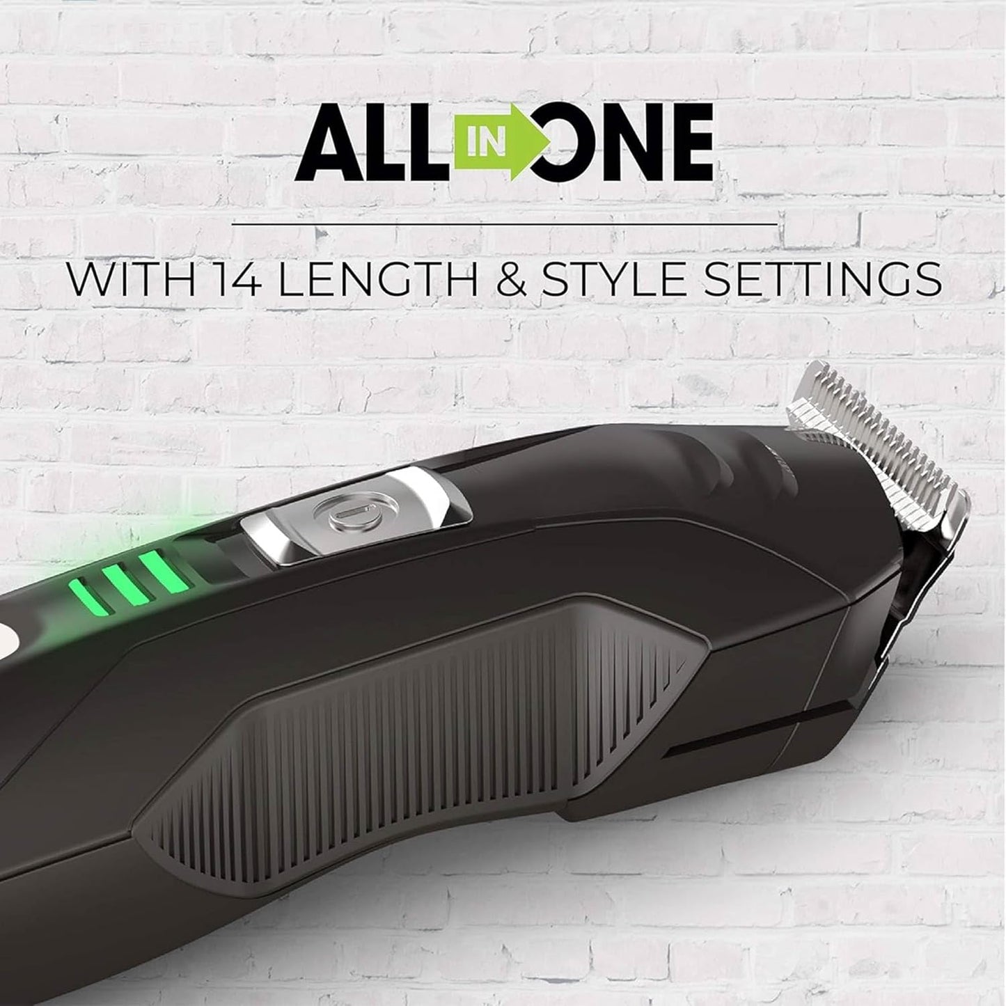 Remington All-in-One Grooming Kit - Lithium Powered 8-Piece Set for Men | Trimmer, Shaver, Clippers, Combs - Black