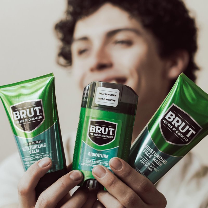 BRUT Signature Scent Antiperspirant and Deodorant - Scented Deodorant Stick for Men - Powerful Sweat Protection - Eliminates Odors - 2.7 oz