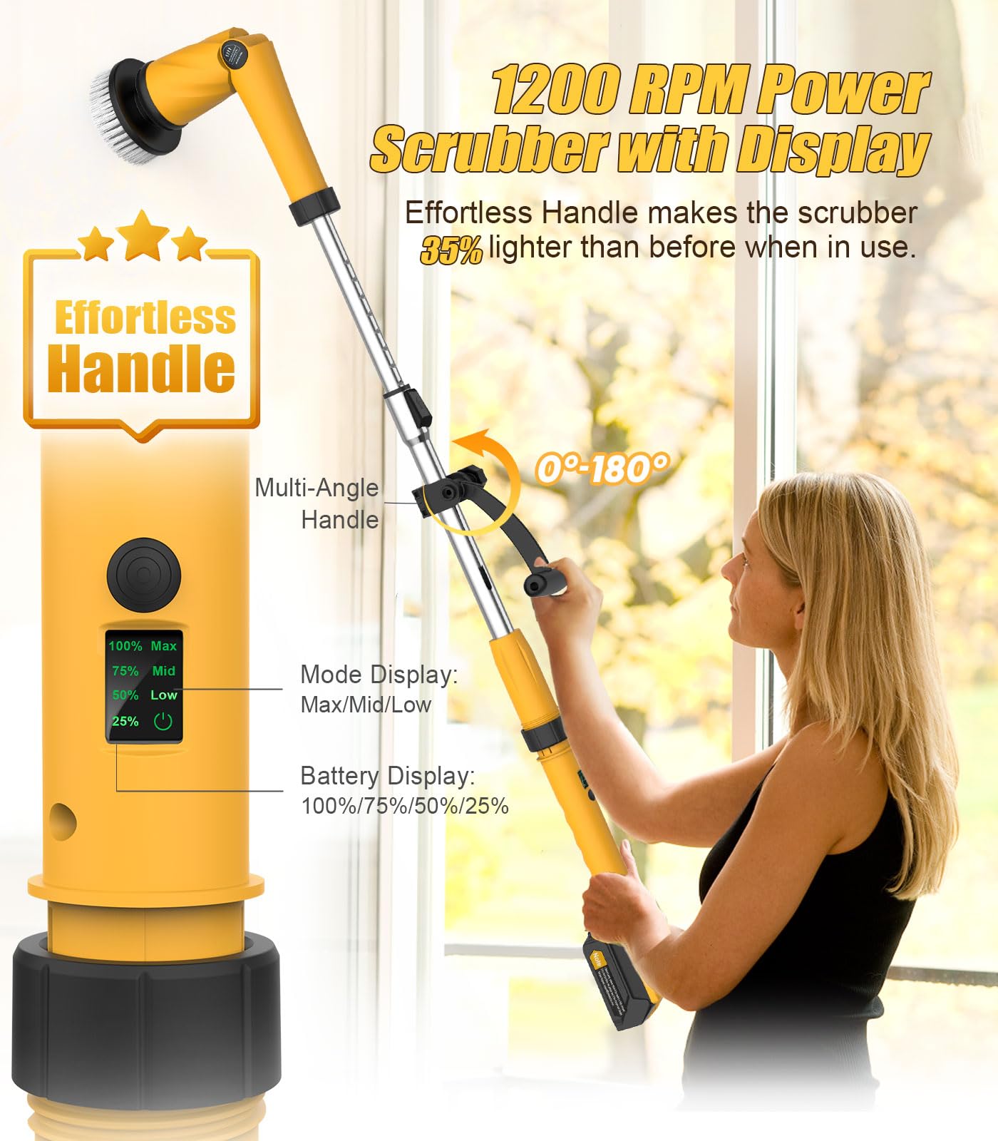 qimedo Scrubber Large Brushes Heads, 8-in-1 Spin Scrubber Replacement Brush Heads for qimedo, Leebein, Keimi, Alloyman, Bomves, YKYI, BEI & Hong