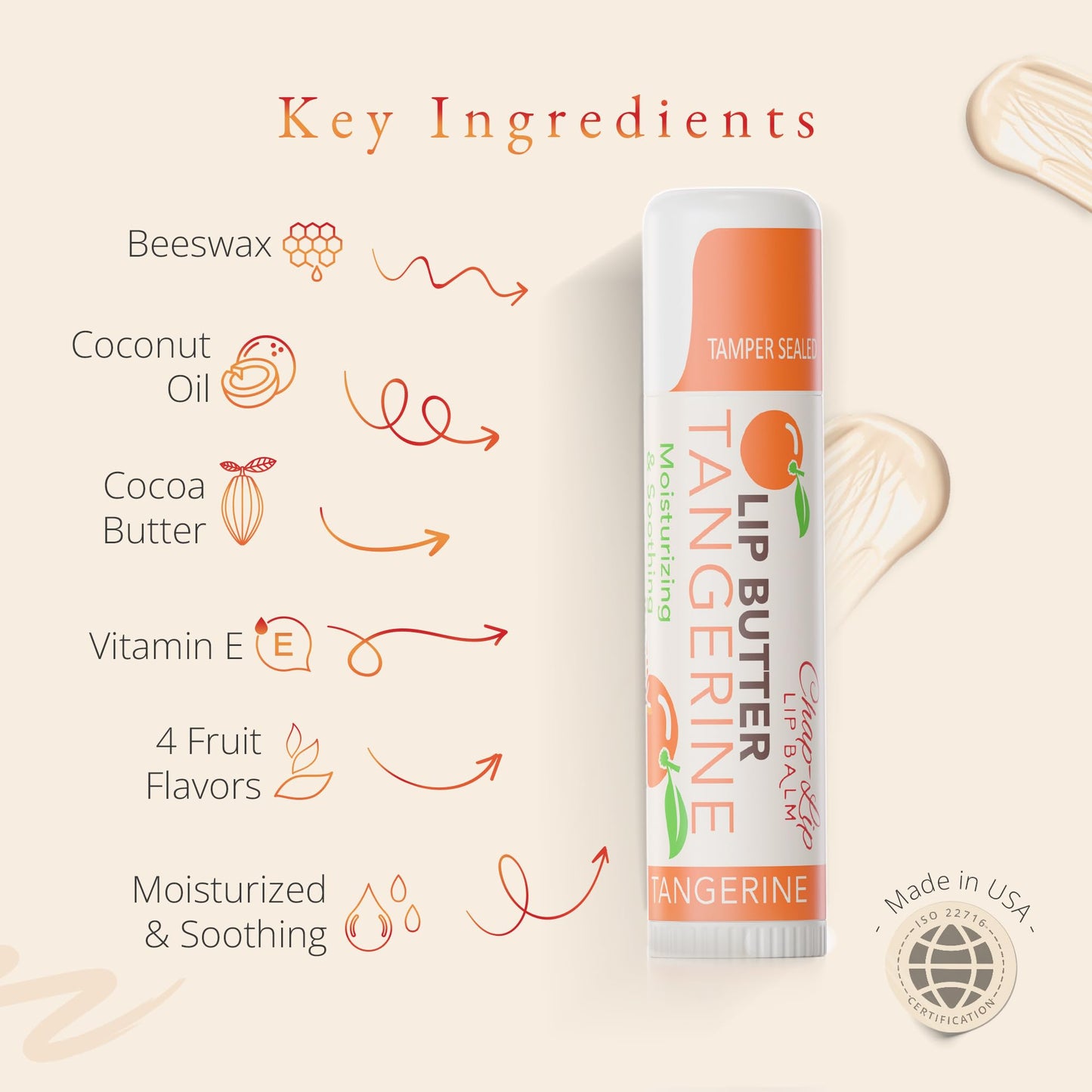 CHAP-LIP Original Lip Balm Hydrating Bulk Chap Stick with Fruit Flavors, Coconut Oil, and Cocoa Butter -Dermatologist Tested Lip Therapy Pack for Men and Women - Made in the USA, 60 Pack