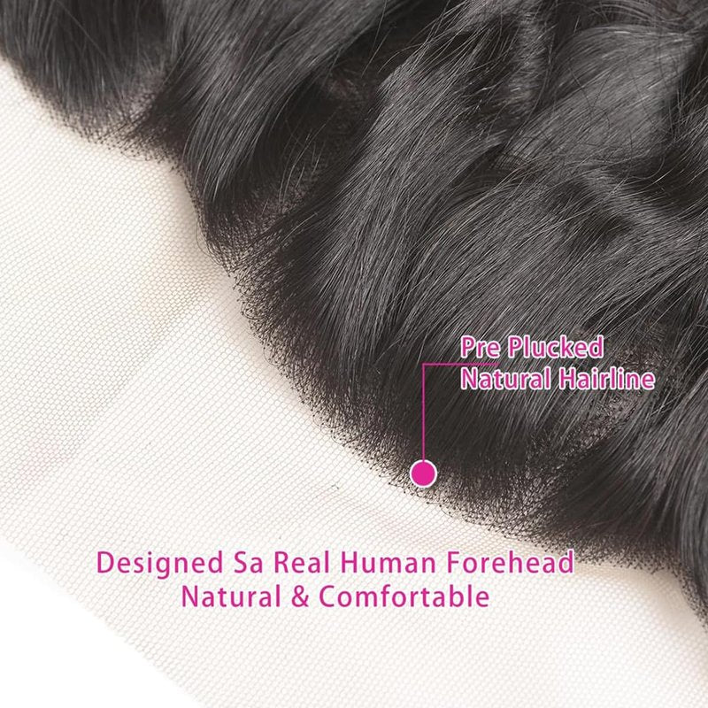 18 Inch 13x4 Lace Frontal Kinky Curly Human Hair 180% Density Unprocessed Deep Curly Virgin Hair 13x4 Ear to Ear Lace Closure Frontal Natural Color(13x4 Kinky Curly, 18 Inch)