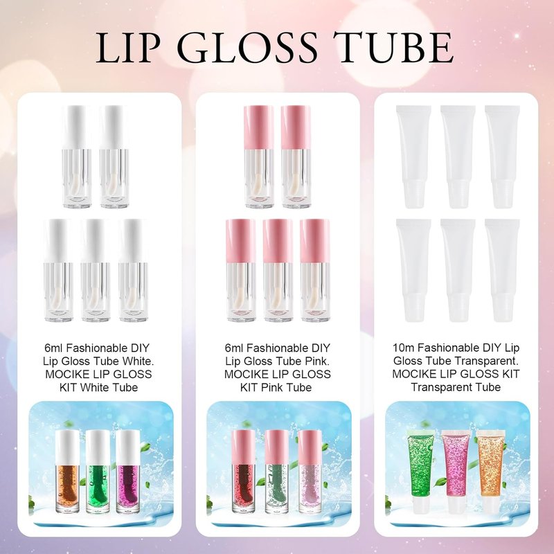 DIY Lip Gloss Making Kit - 37 PCS Craft Set for Adults | Create Your Own Custom Lip Gloss