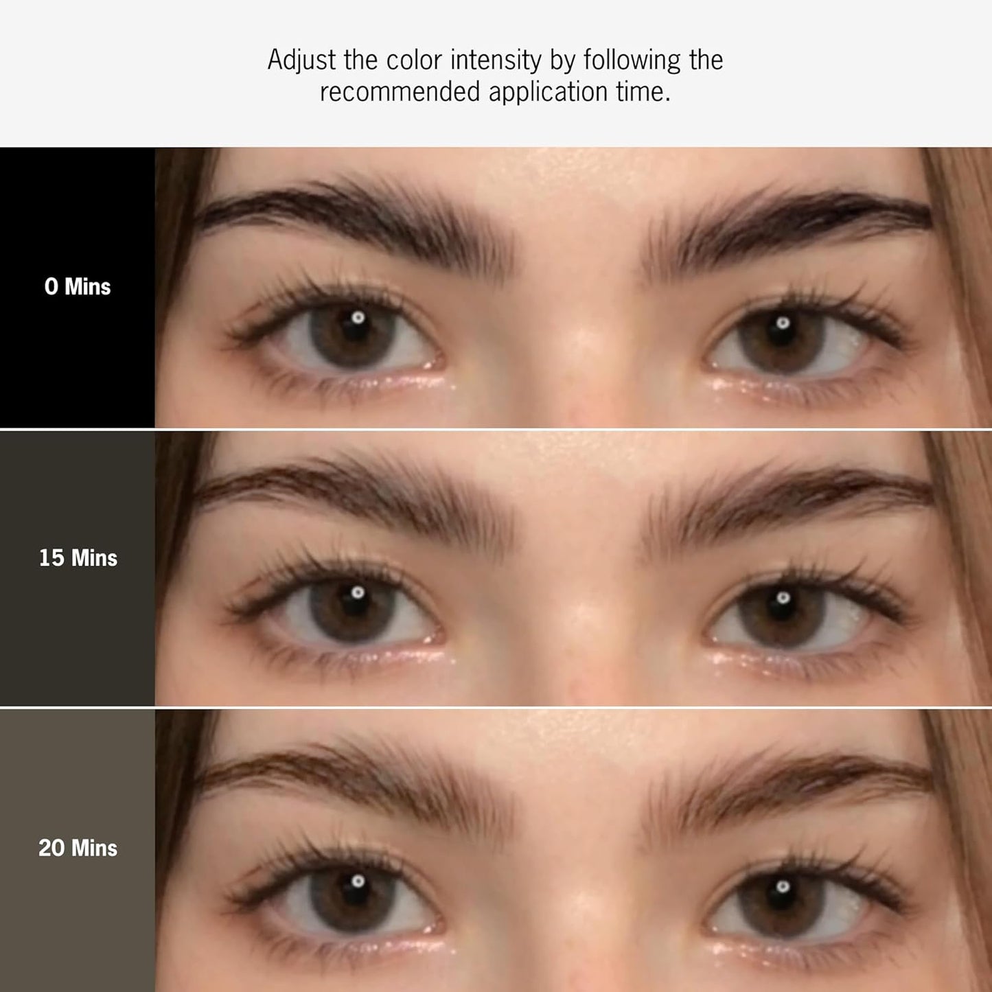 Brow Color Kit - Ash Brown Long-Lasting Eyebrow Makeup | Nourishing Aloe Vera & Moringa, 6 Applications