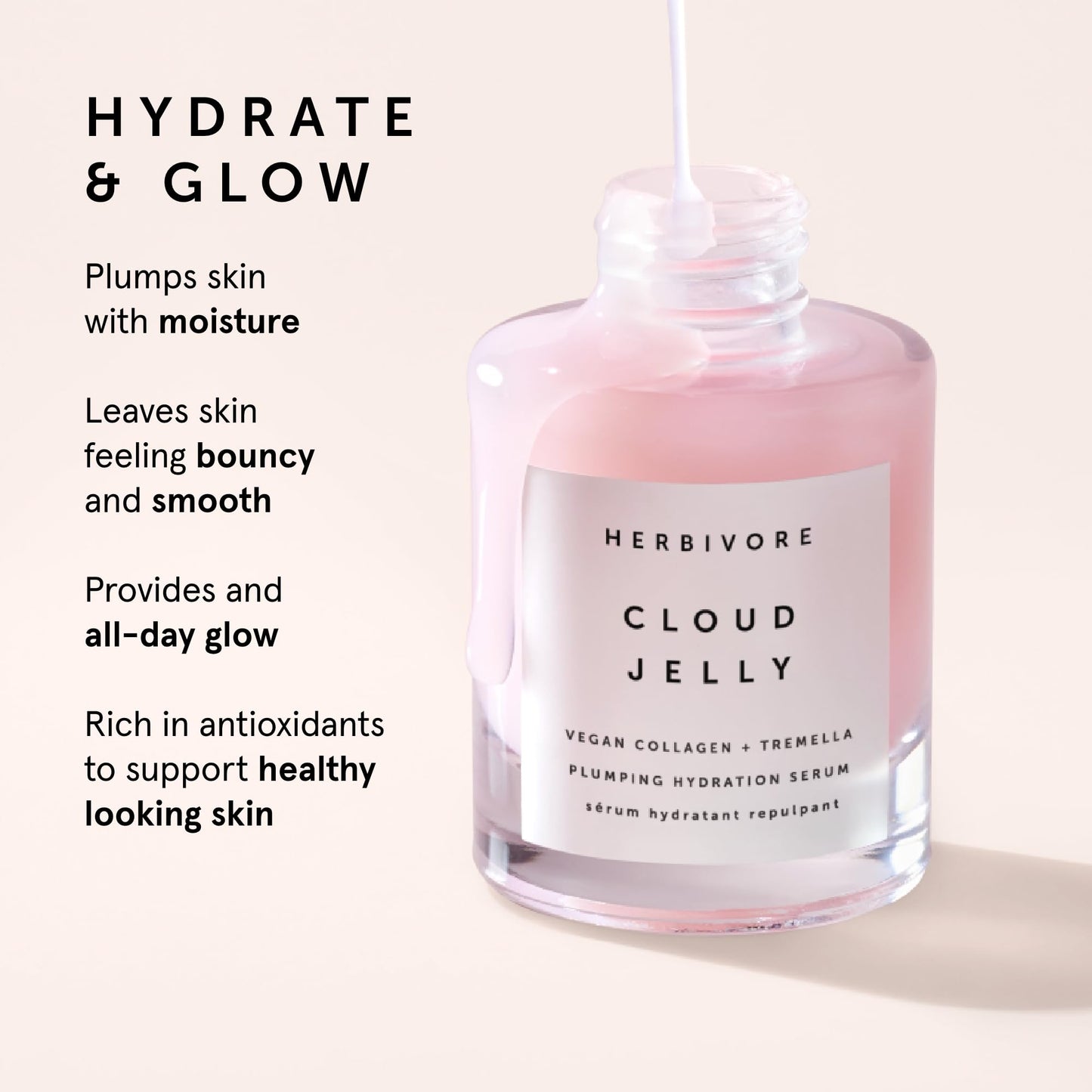 HERBIVORE "Skin In The Clouds" 3-step Plumping Hydration Gift Set | Cleanser, Cream, Serum | Plant -Based
