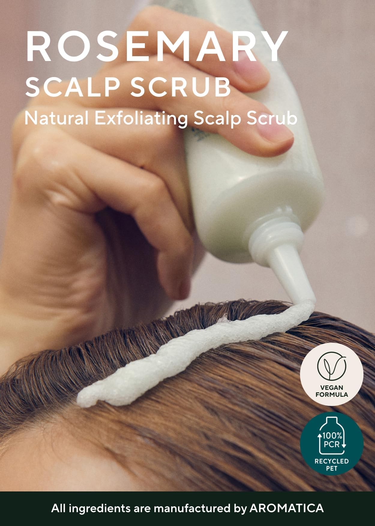 AROMATICA Rosemary Scalp Scrub (2 Packs) 5.82oz / 165g, Gift Set, Sulfate-Free, Silicone-Free, Vegan, Scalp Cleansing with Salt Granules, Invigorates and Exfoliates Scalp, Micro-Exfoliate