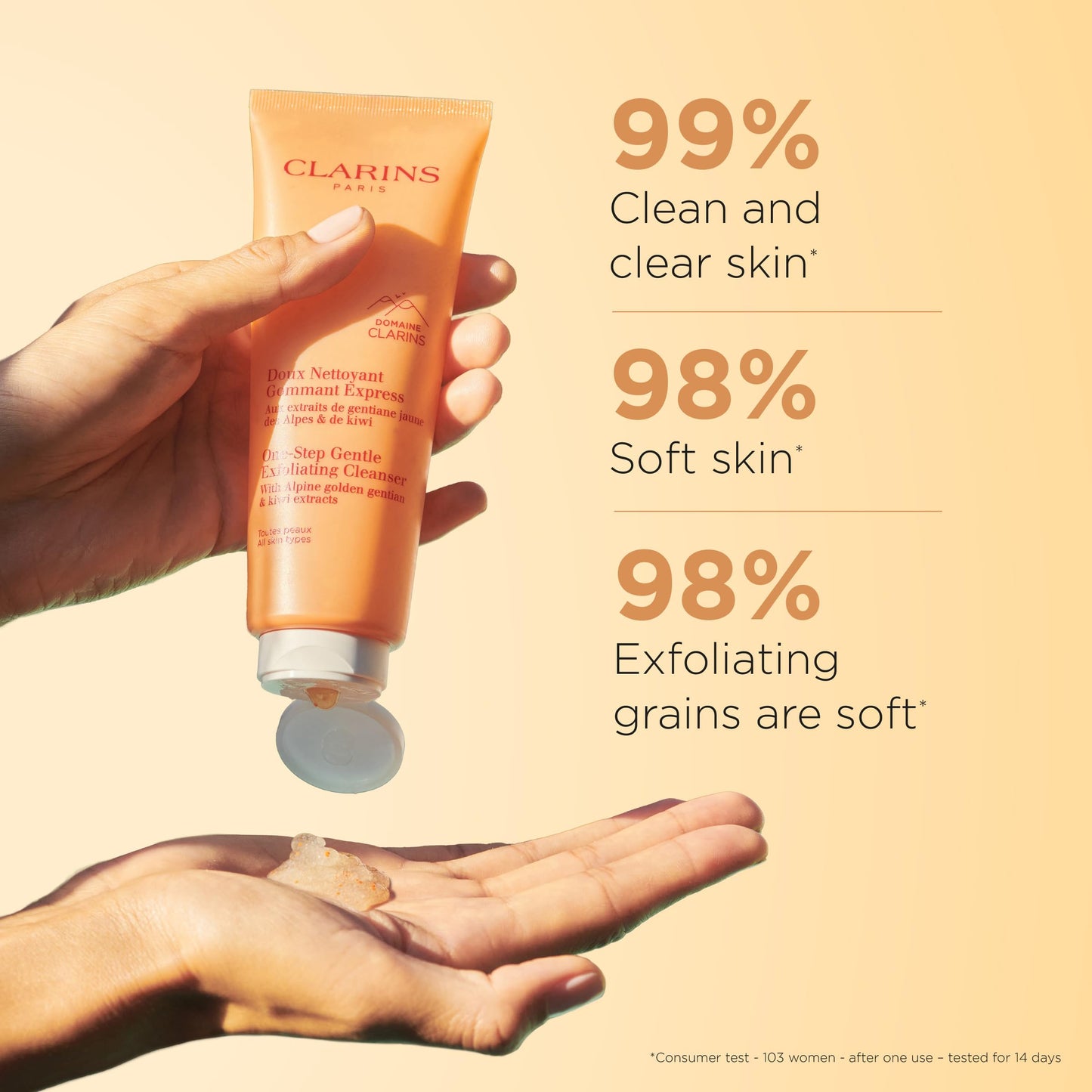Clarins Hydrating Toning Lotion and One-Step Gentle Exfoliating Cleanser Bundle