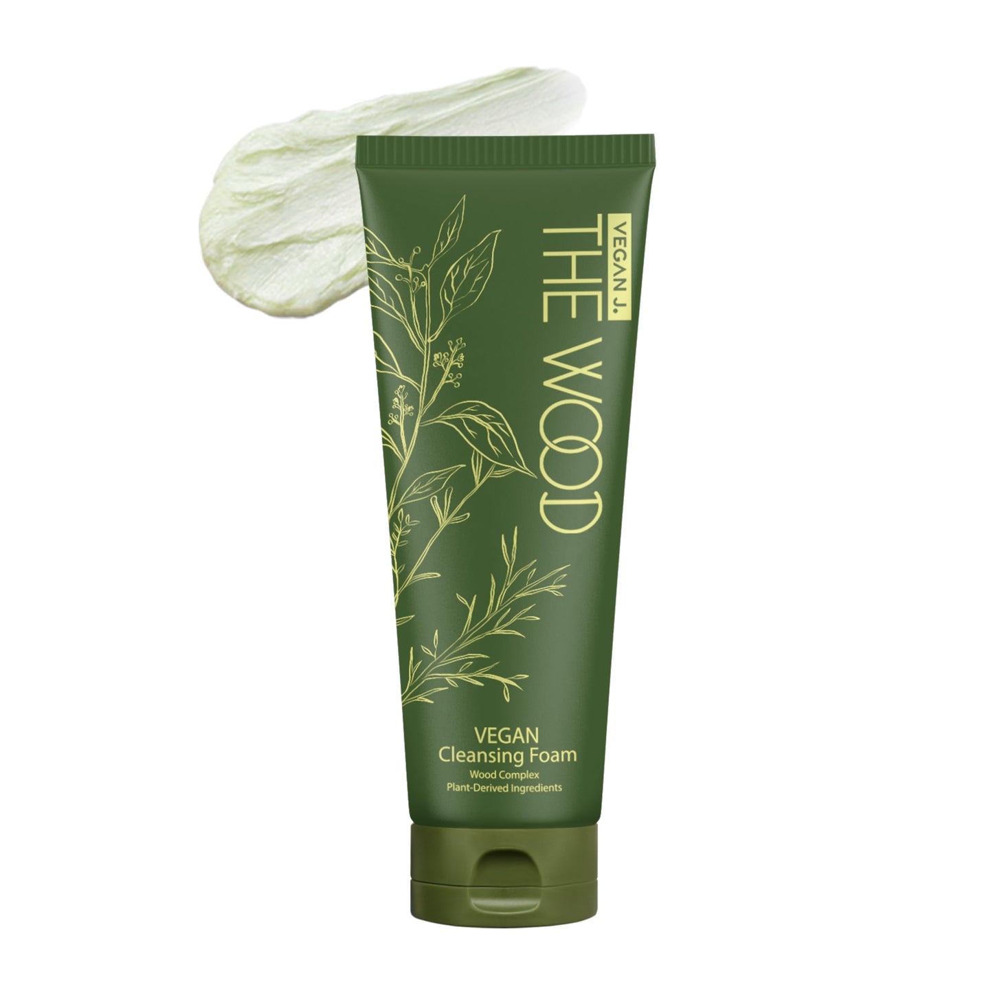 VEGAN J. The Wood Vegan Cleansing Foam | Cleans 99.37% Impurities | Vegan Certified - 100ml