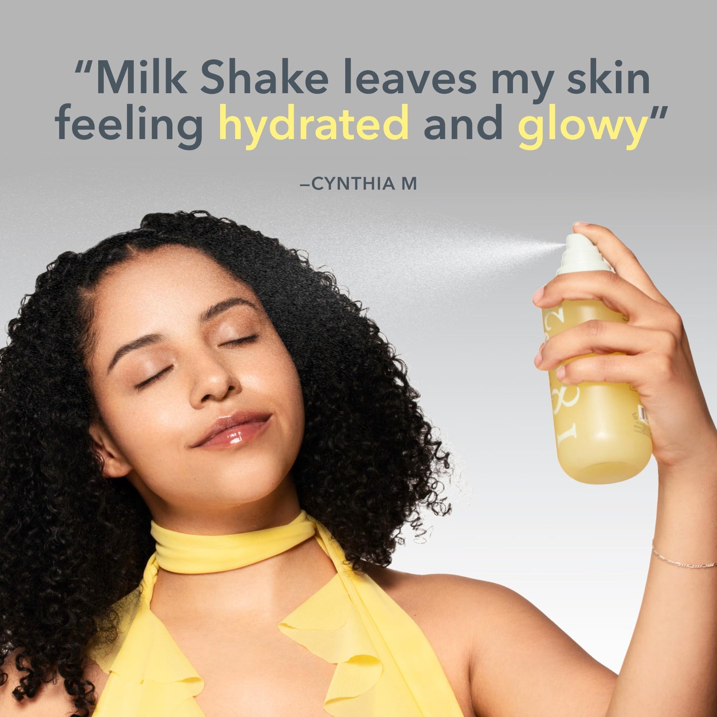 Beekman 1802 Milk Shake Hydrating Face Mist – Setting Spray & Milky Toner with Hyaluronic Acid & Squalane – Facial Toner & Face Spray – Lightweight Hydration, Minimizes Pores, Fragrance Free 8.1 Fl Oz