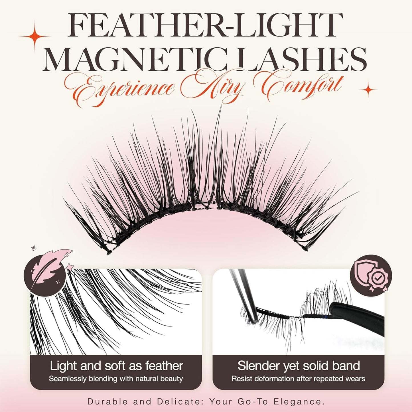LASHVIEW Magnetic Eyelashes Natural Look, Reusable Magnetic Lashes with Applicator, No Glue Needed, Windproof & Waterproof,Comfort RCM01-1