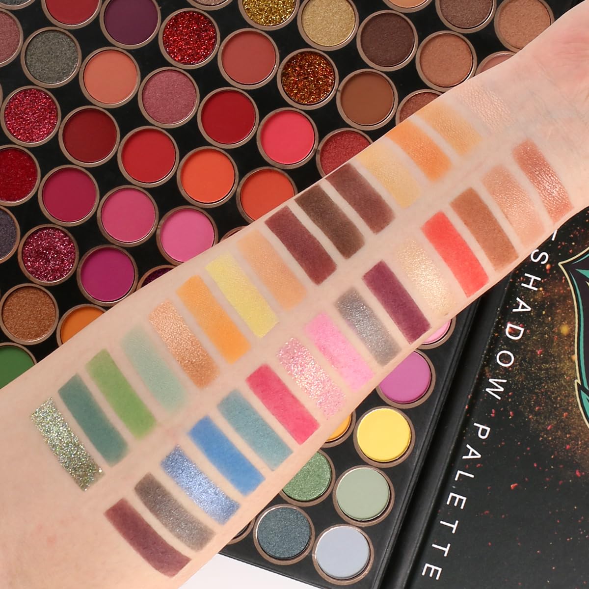torbers Eyeshadow Palette 108 Color Highly Pigmented Matte Shimmer Metallic Professional Eyeshadow Makeup Palette Long Lasting Blendable Waterproof Eye Shadow Cosmetics Kit