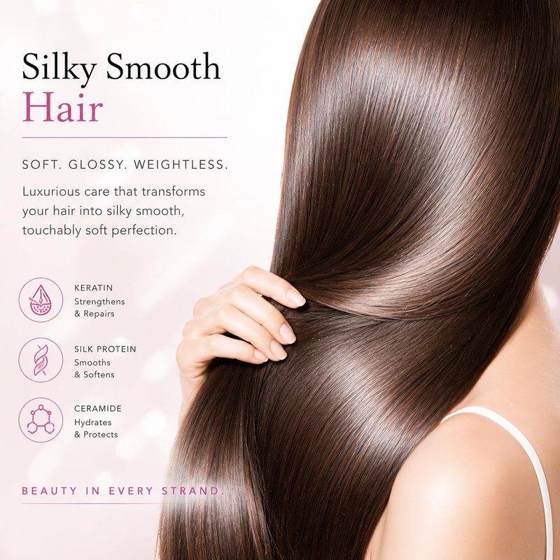 Plus eau Melty Shampoo & Conditioner Set, Silk-Infused Moisture Repair for Dry or Damaged Hair, 15.2 oz (450ml) Each, 2-Pack, Made in Japan