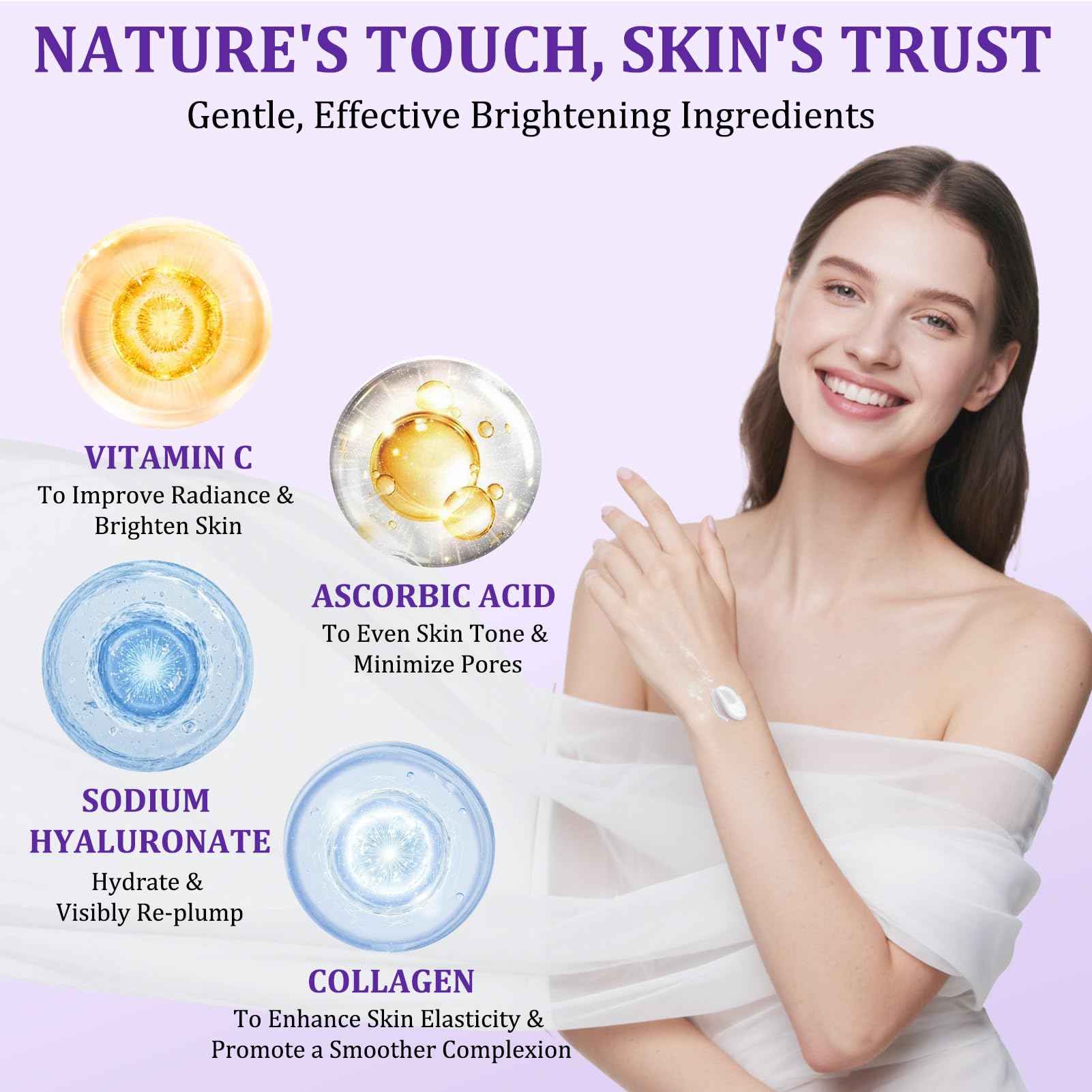 Dark Spot Remover for Body, Skin Bleaching Cream with Vitamin C for Intimate Areas, Skin Lightening Cream Dark Spot Corrector for Underarms, Knees, Face, Elbows, Inner Thighs & Bikini Line,1.7fl oz