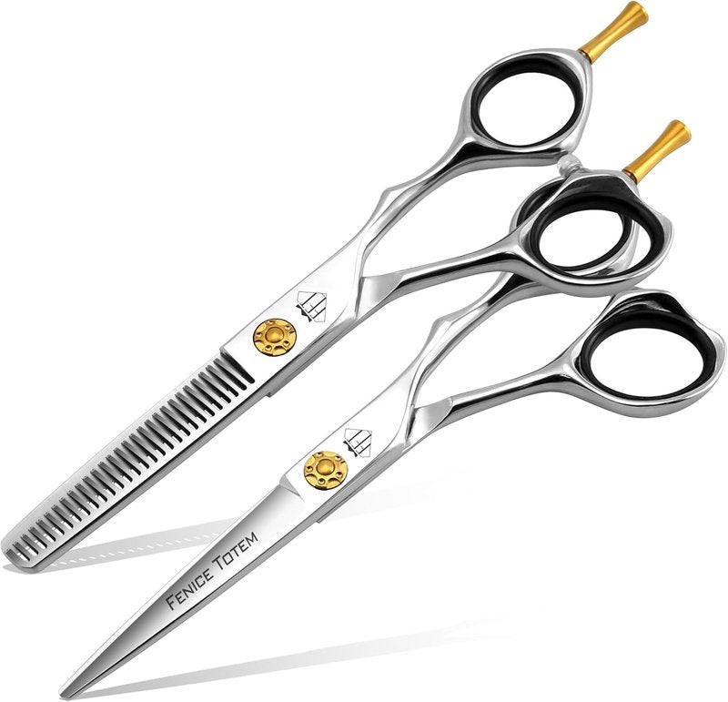 Professional Hair Scissors - Sharp Precision Cutting, No-Pull Design | 6.5-Inch Set