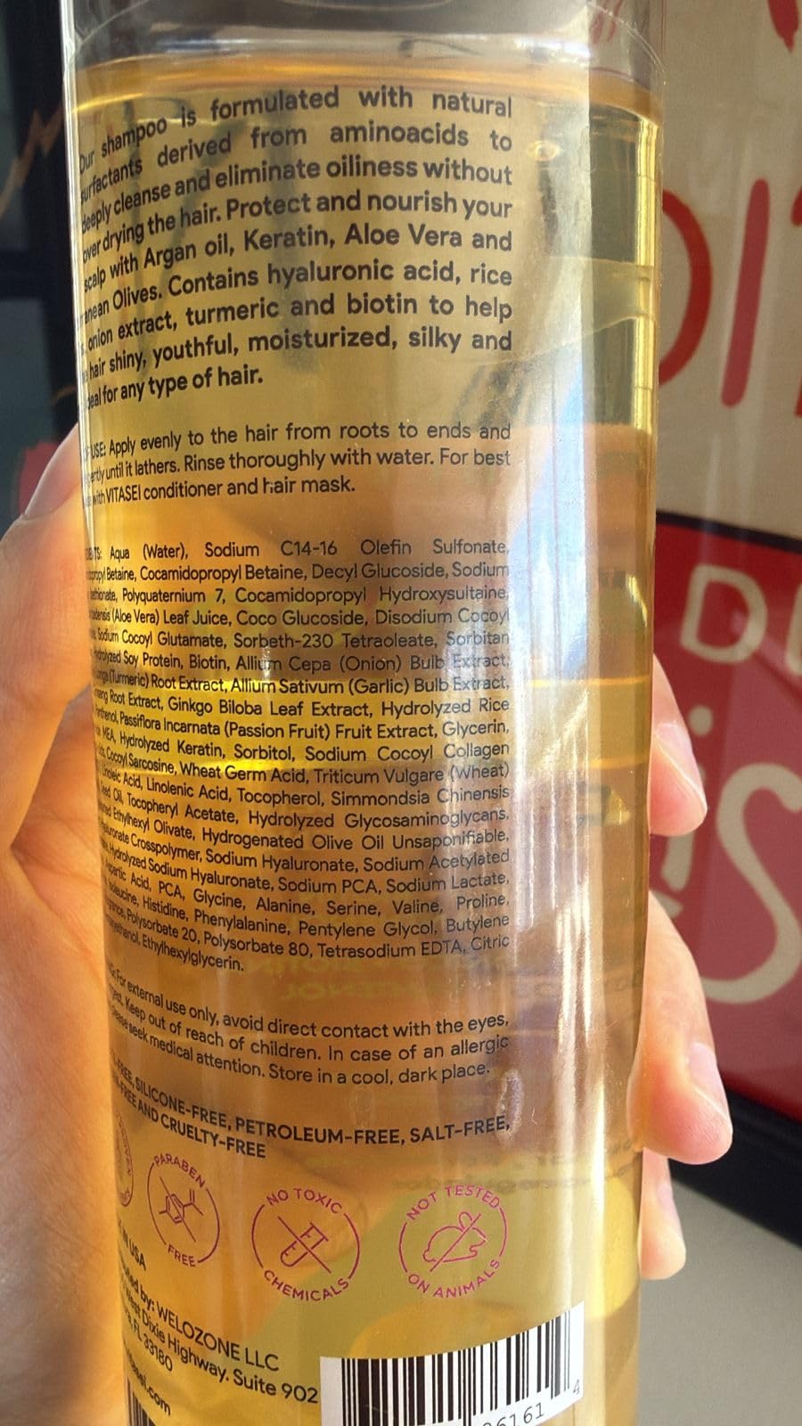 VITASEI Shampoo Kerabless With Onion And Tumeric