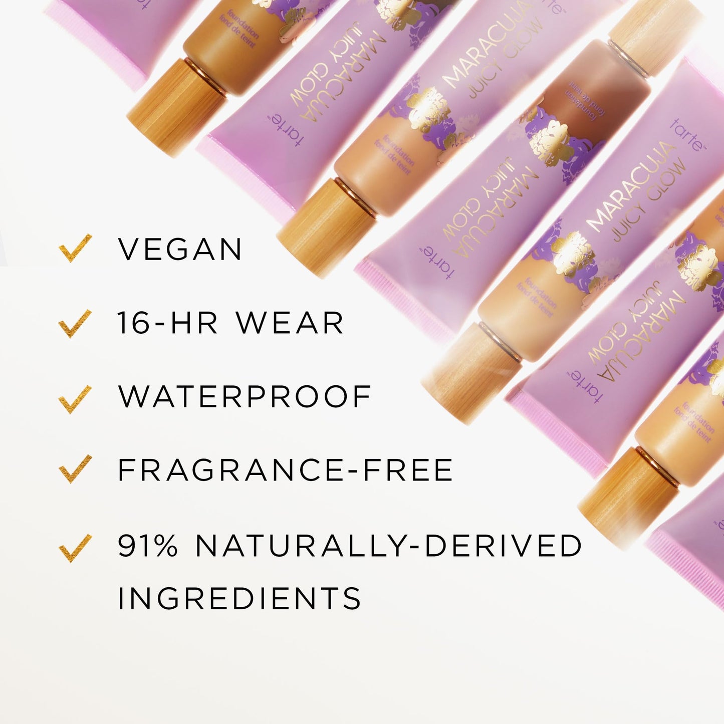 tarte maracuja juicy glow tint – Lightweight Tinted Moisturizer with Hyaluronic Acid for Radiant Skin, Buildable Medium Coverage, Waterproof, Vegan, Cruelty-Free, full size, 24N light neutral