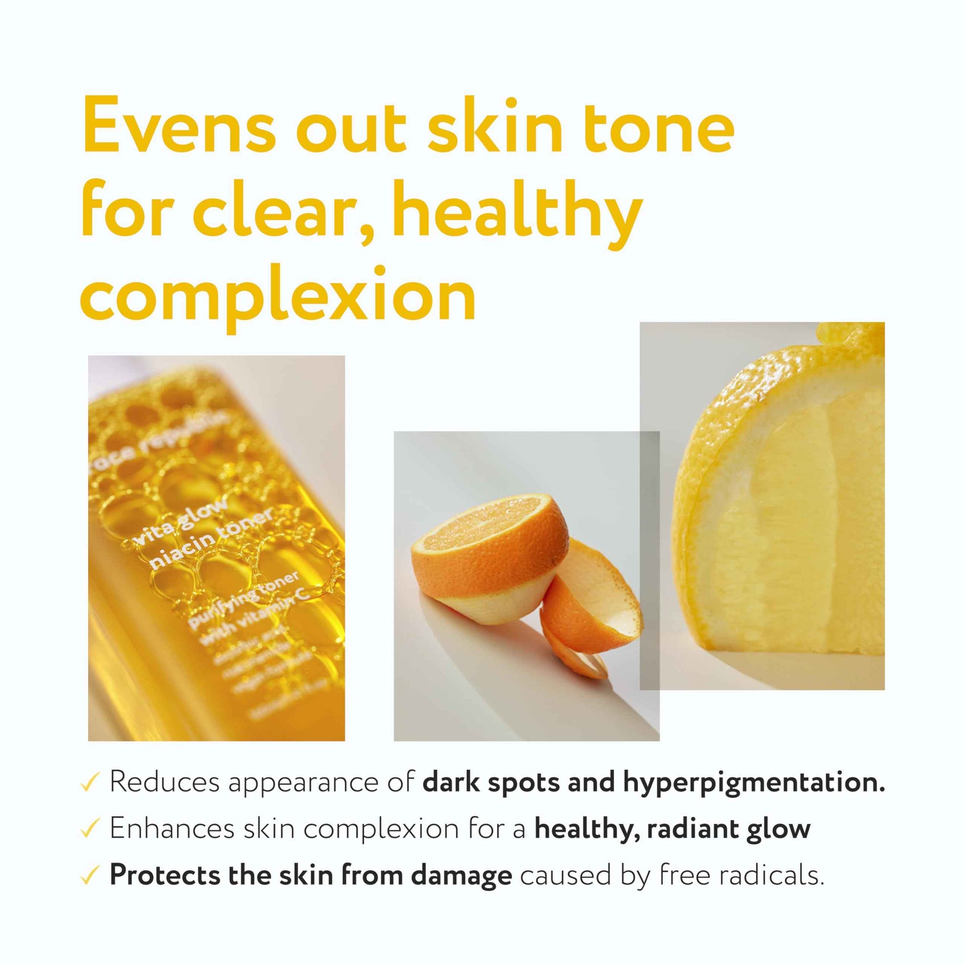 Face Republic Vita Glow Niacin Toner 160ml 5.41 fl oz | Vitamin Complex | Vitalizing & Purifying | Radiant Glow for Dull Skin | 7 Hyaluronic Acids, Vitamin C, Niacinamide | Vegan Korean Skincare