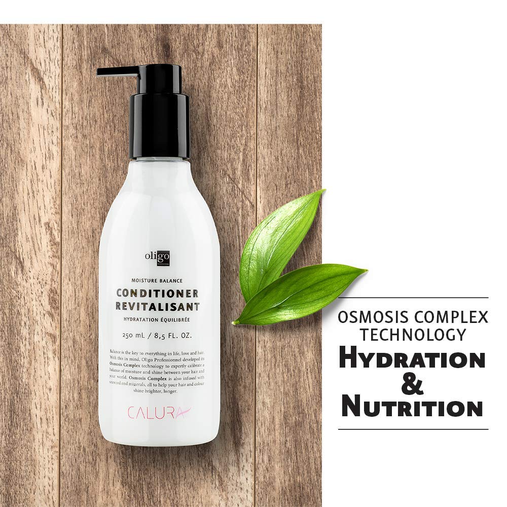 Oligo Professionnel - Calura Moisture Balance Conditioner - Sulfate free - Vegan- Paraben free - Color safe - Shine - Hydrating formula for dry hair - 8.5 oz