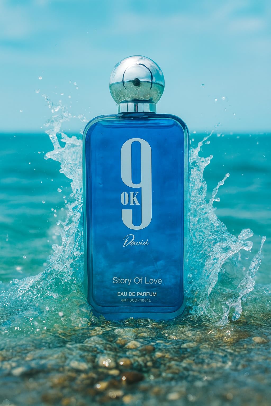 Women's Perfume, Romantic Fragrance Perfume for Women, Blue Glass Bottle with Silver Cap, 3.4 Fl Oz/100ml