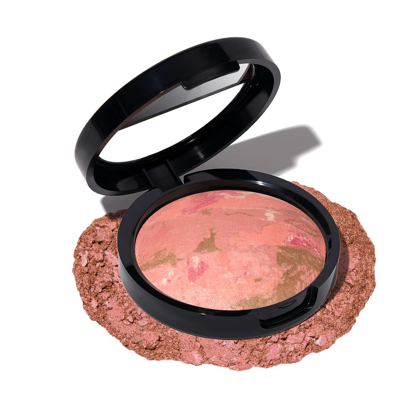 Laura Geller Baked Blush-n-Bronze | Marbleized 2-in-1 Sculpting Bronzer & Blush - Berry Bronze