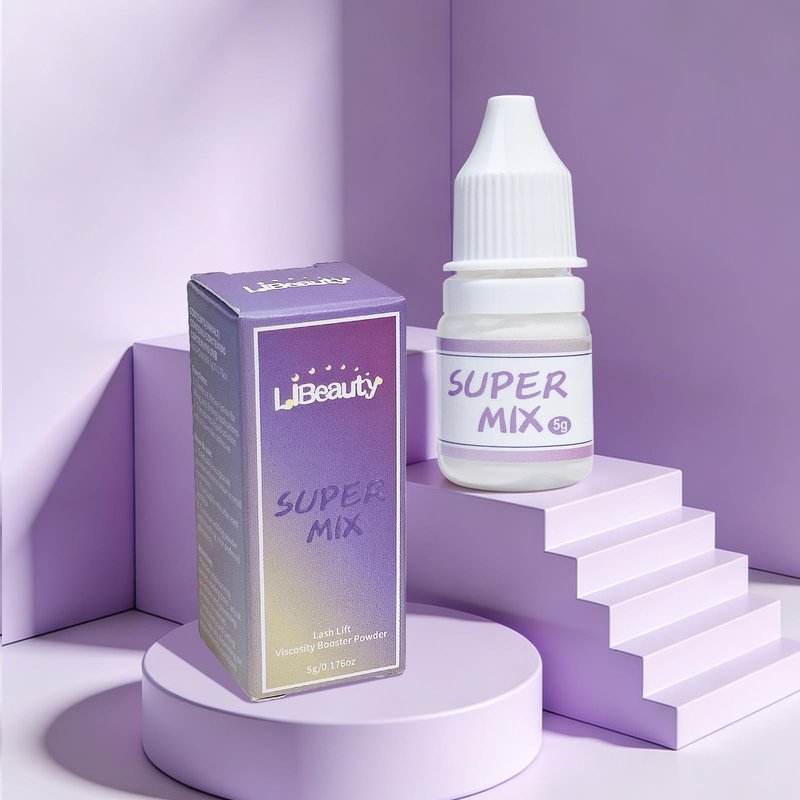 Libeauty Lash Lift Powder Korean Glueless Super Mix Perm Solution Blending Agent Quick Lash Setting Achieve Glue-Free for Pro Salon Eyelash Technician