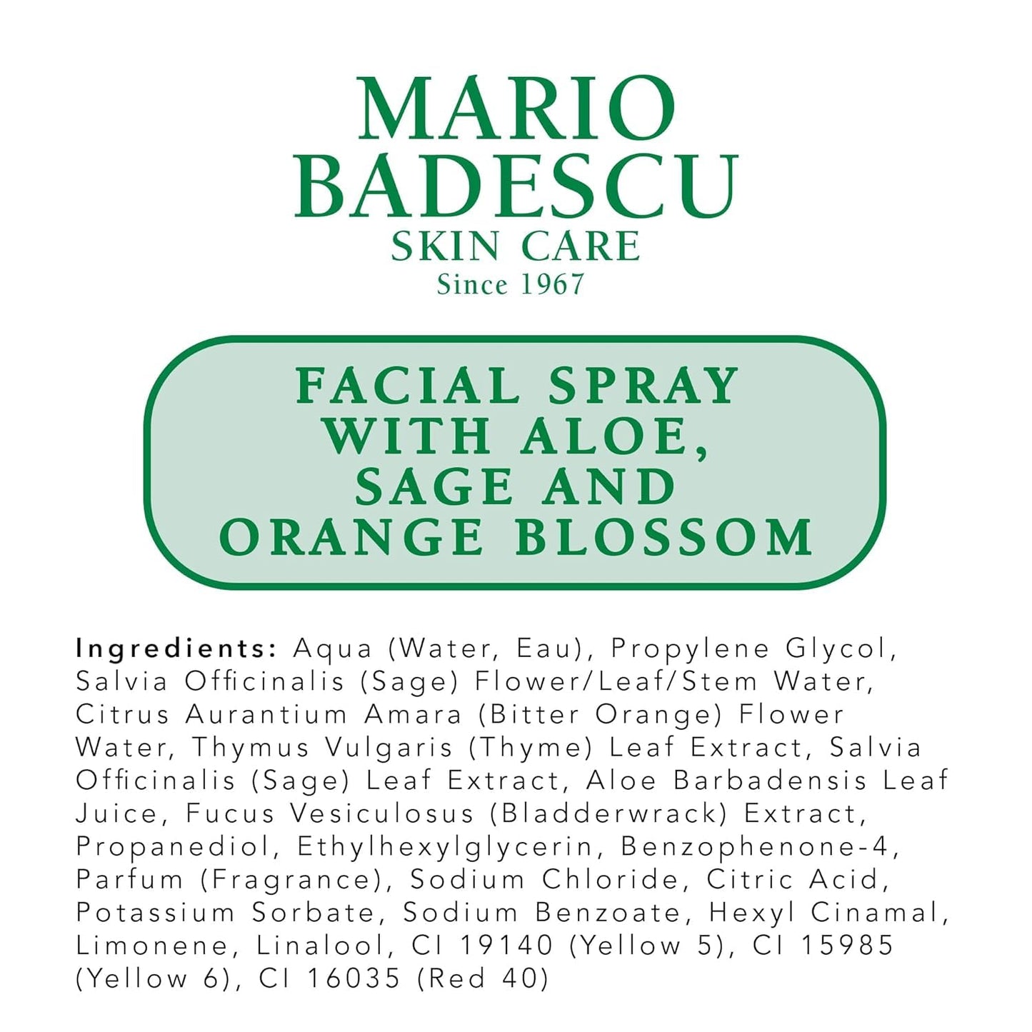 Mario Badescu Facial Spray with Aloe, Chamomile and Lavender for All Skin Types | Face Mist that Hydrates and Restores Balance & Brightness