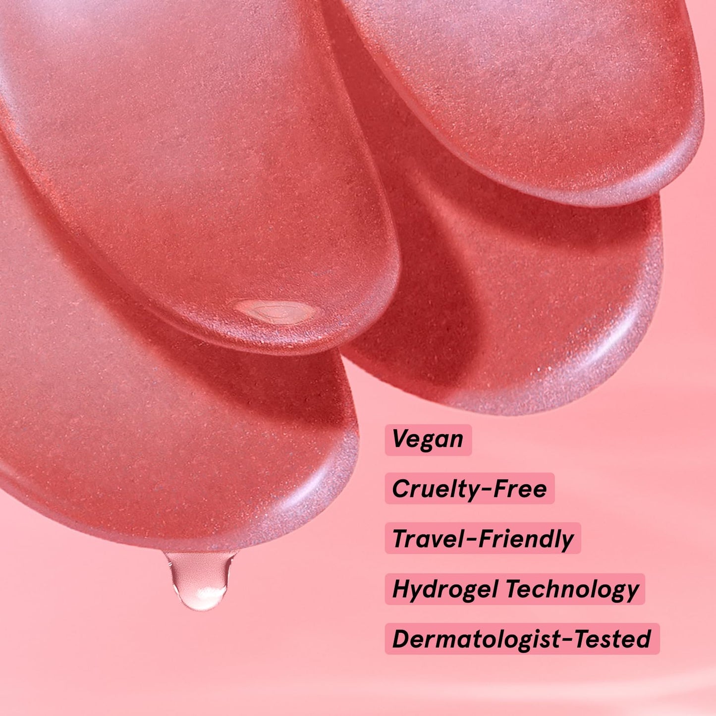 grace & stella Award Winning Under Eye Mask - Reduce Dark Circles, Puffy Eyes, Undereye Bags, Wrinkles - Gel Under Eye Patches - Small Birthday Gifts - Vegan Cruelty-Free (Pink, 6 Pairs)