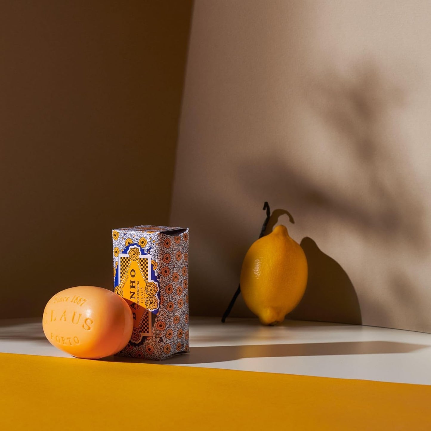 Claus Porto - Citron Verbena Soap for Men & Women | Silky Hydration & Cleansing | Handcrafted Aromatic Bar (150g | 5.3 oz)