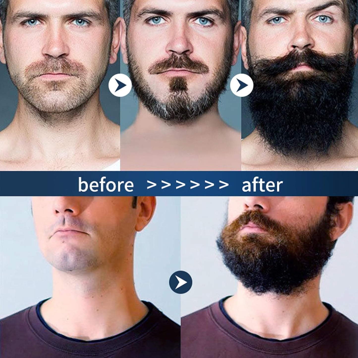 Beard Stimulating Balm - Ultra-Potent Growth Cream for Thicker, Fuller Beards | 3-Pack
