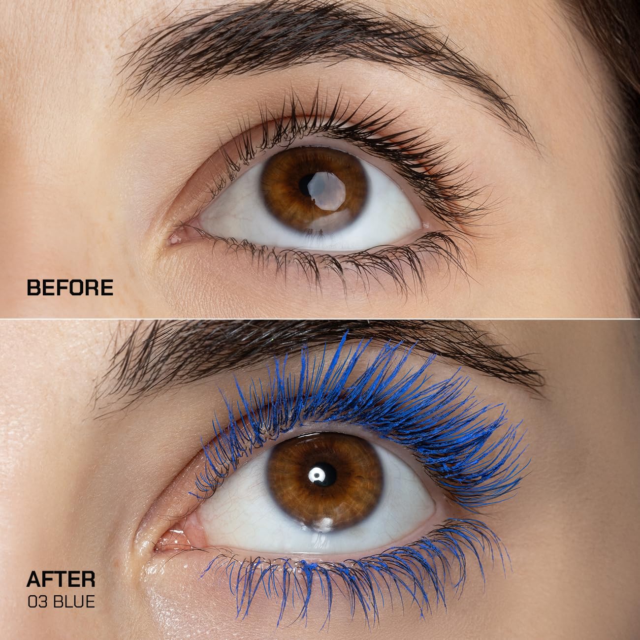 Lengthening Mascara - Radiant Smudge-Proof Curl & Volume for Sensitive Eyes | 0.43 oz (03 Blue)