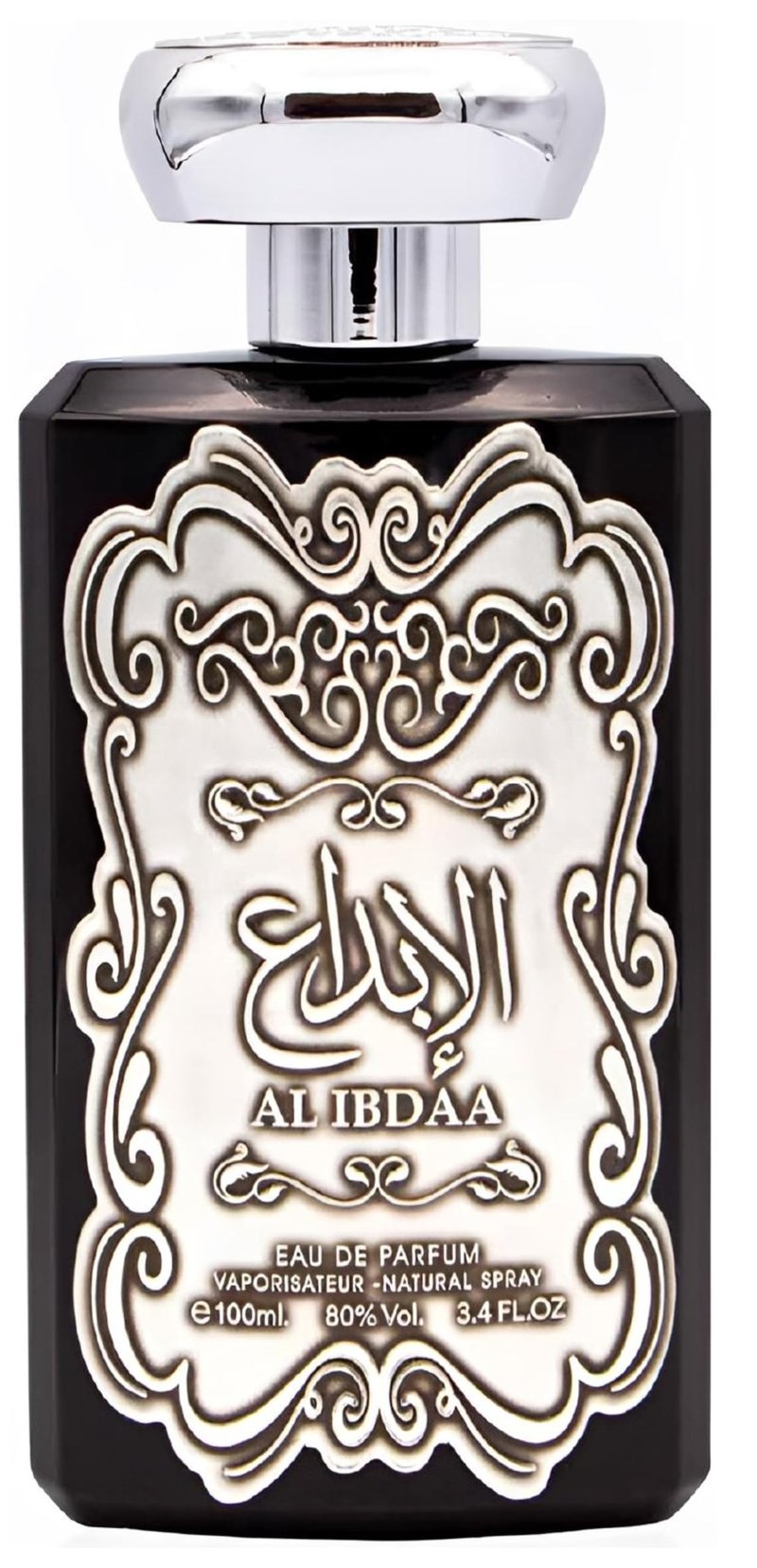 Ard Al Zaafaran Al Ibdaa Silver Eau de Parfum Spray for Men, 3.4 Ounce