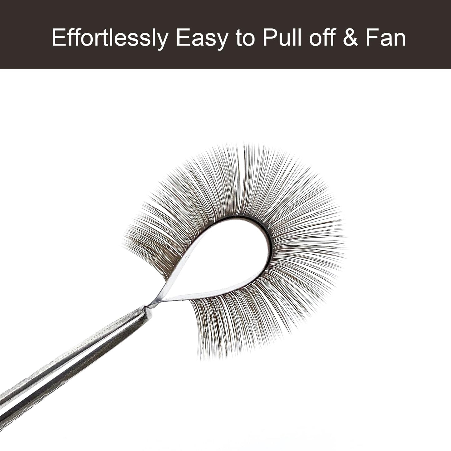HAICHER Brown Lash Extensions 03 05 07 C D Curl 8-16mm Mixed, Colored Lash Trays for Eyelash Extension (Dark Brown, 0.05 D 8-16mm)