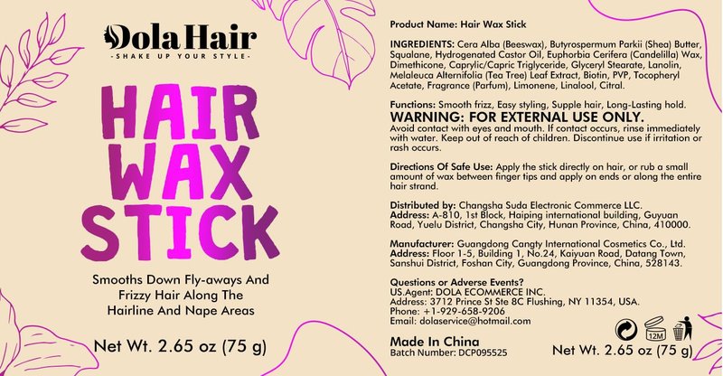 Hair Wax Stick for Flyaways - Smoothing Pomade for Women & Kids | 2 Pack