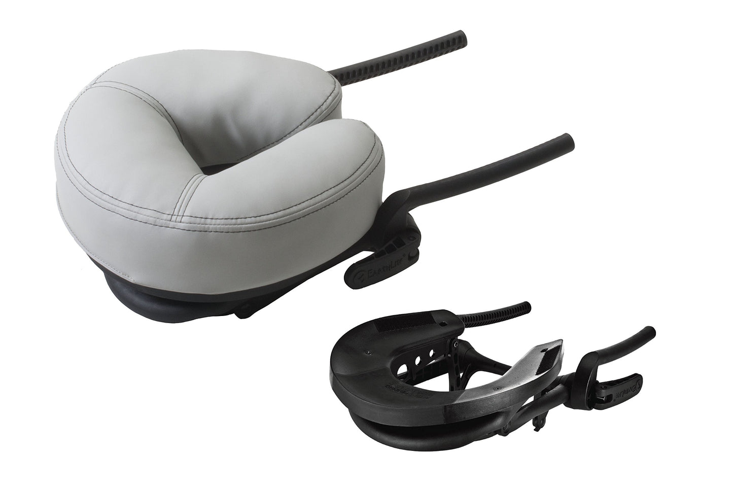 EARTHLITE Massage Table Face Cradle FLEX-REST - Self-Adjusting, Flexible Platform with Strata Memory Foam Face Pillow, Sterling