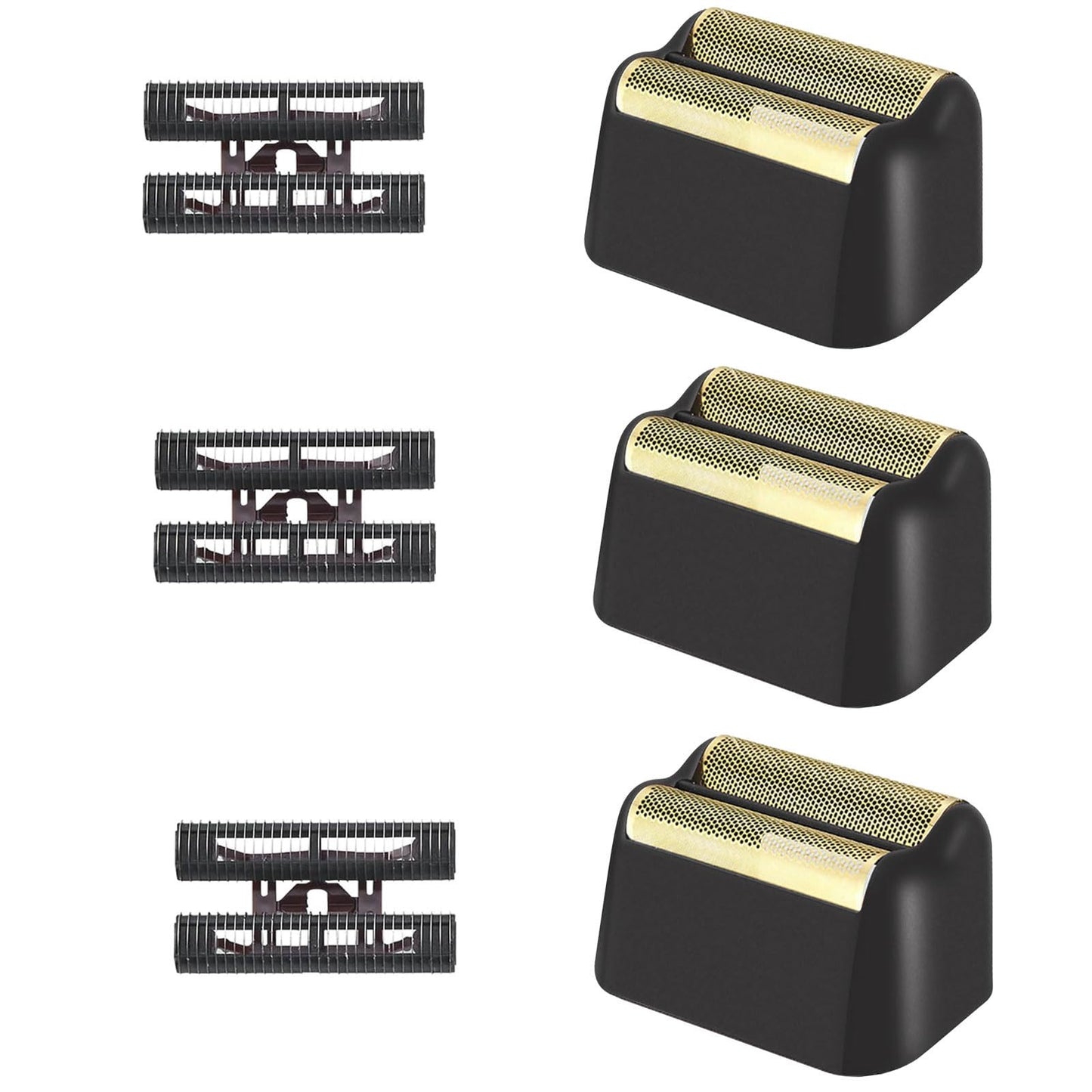 For wahl Shaver Foil Replacement,Professional 5 Star Series Finale Shaver Super Close Replacement Foil #7043-100#7043-100 Compatible with wahl Shaver Foil Replacement Heads (3PCS/Black)