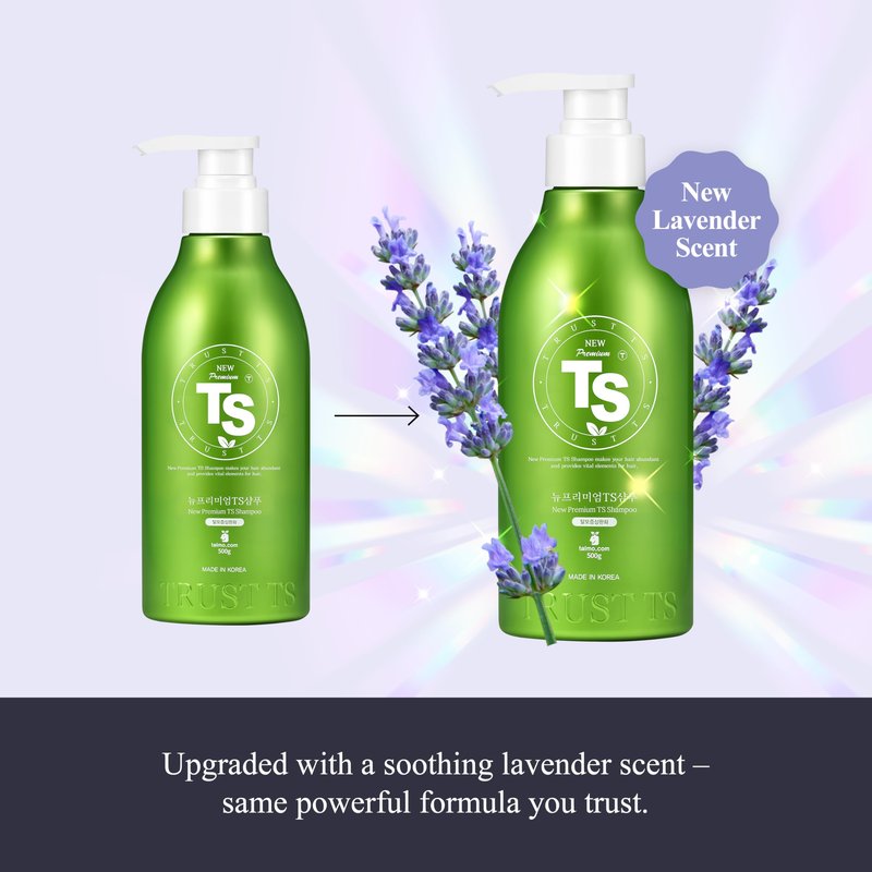 Premium TS Shampoo 10.14 fl oz / 300g for hair loss prevention, Anti-Thinning Biotin Shampoo, Korean shampoo, Natural Daily Routine