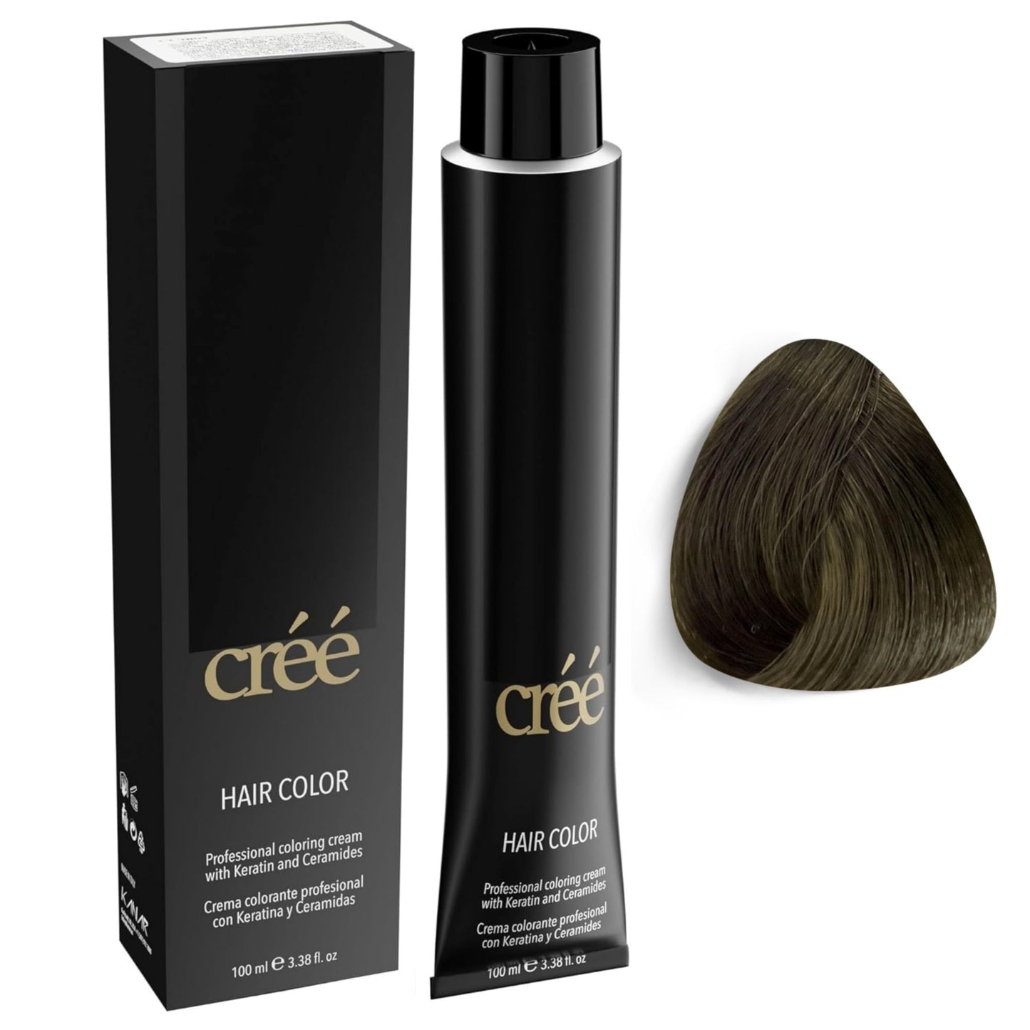 Cree Professional 7.17 - Mat Blond Permanent Hair Color - Long Lasting, Rich Vibrant - Gray Coverage 100ml - 3.4 fl.oz.