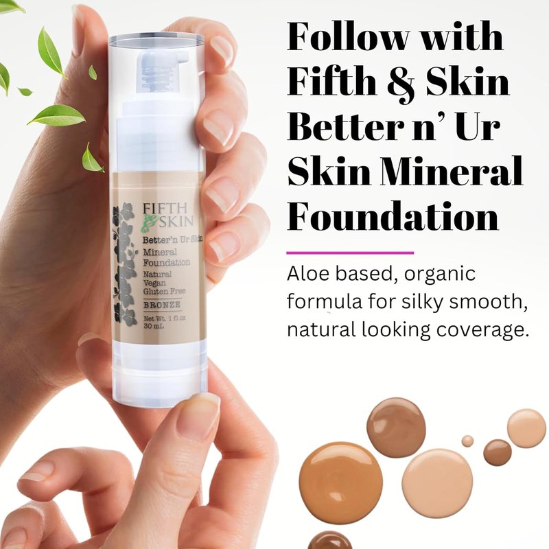 Better'n Ur Skin Mineral Makeup Primer - Natural Vegan Hydrating Formula | Lightweight & Non-Greasy - 1 oz.