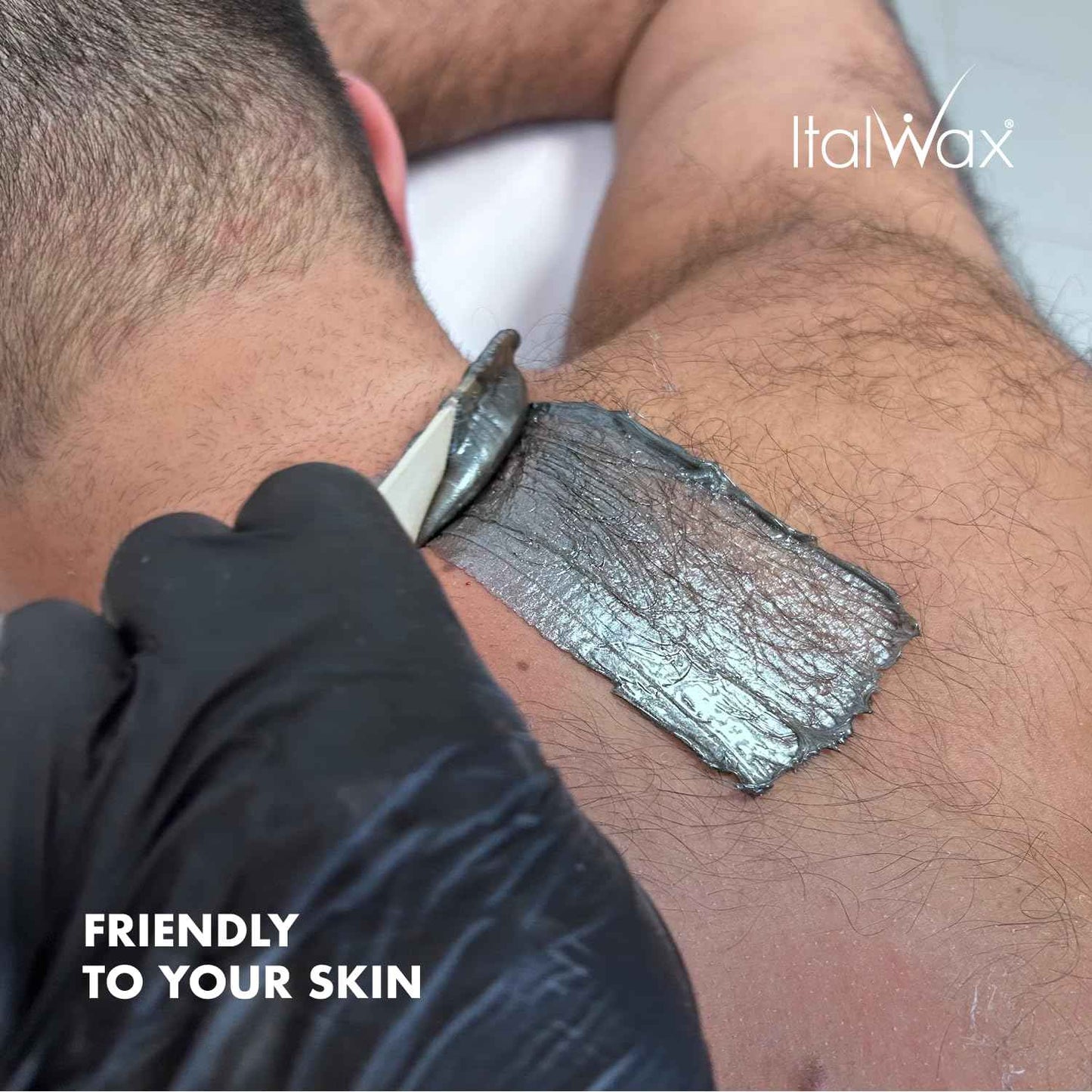 Italwax Pour Homme - 500g / 1.1lb - Hard wax beads for hair removal - Special for man - Natural formulation - Easily removes coarse hairs - Ideal for barber shops