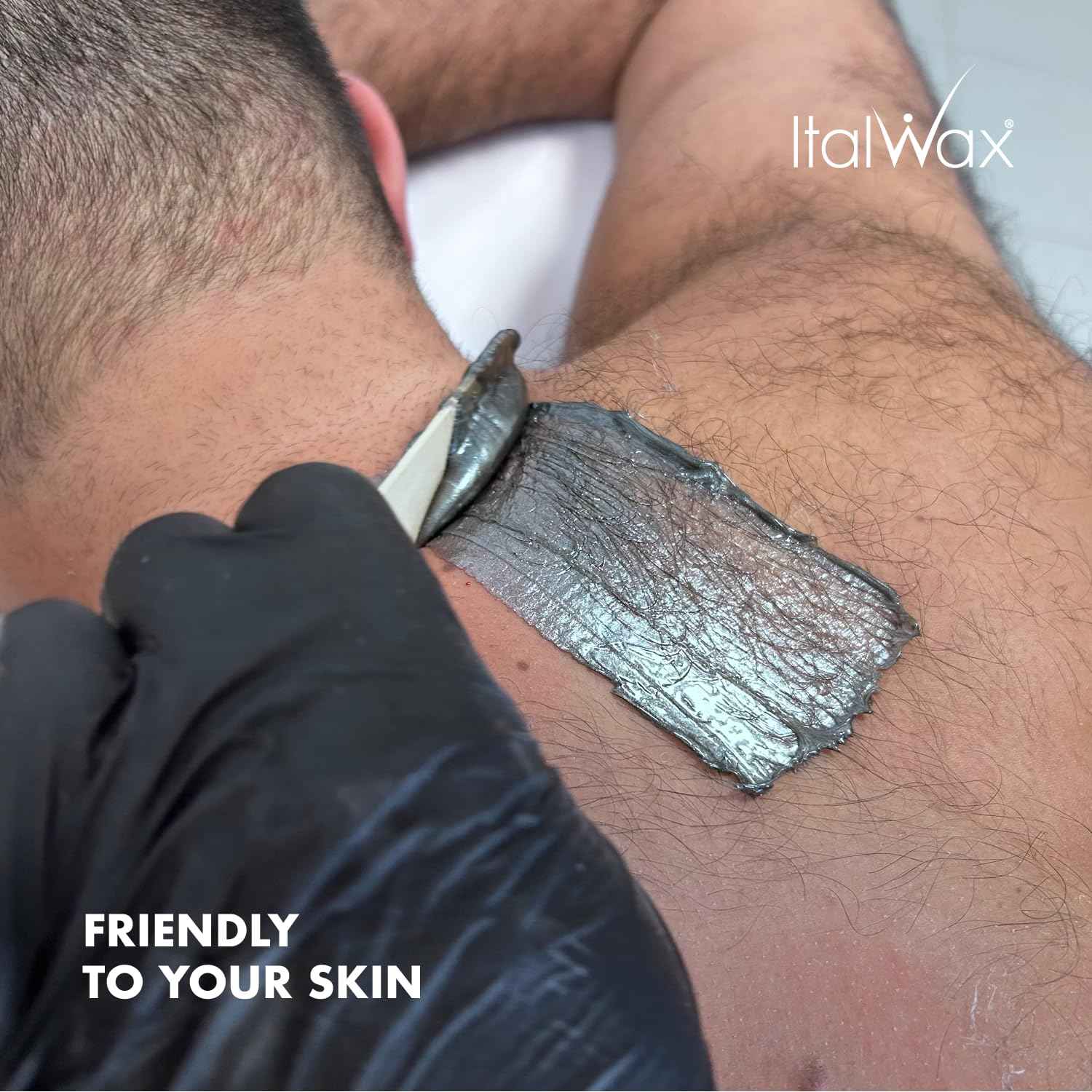 Italwax Pour Homme - 500g / 1.1lb - Hard wax beads for hair removal - Special for man - Natural formulation - Easily removes coarse hairs - Ideal for barber shops