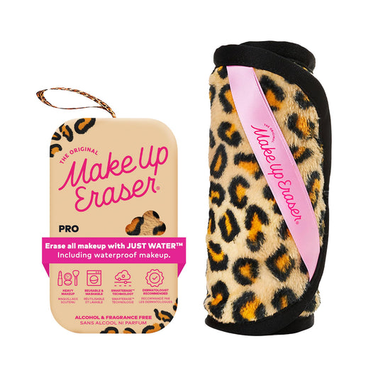 The Original MakeUp Eraser PRO, Effortlessly Remove All Makeup Using Only Water, Including Waterproof Mascara, Eyeliner, Foundation, Lipstick, Sunscreen,and More! Leopard, 1ct.