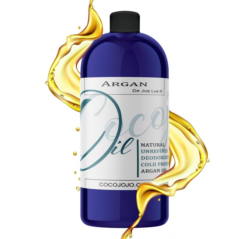 Argan Oil Hair Treatment - Pure Unrefined Cold Pressed Oil for Face & Hair | 32 Oz