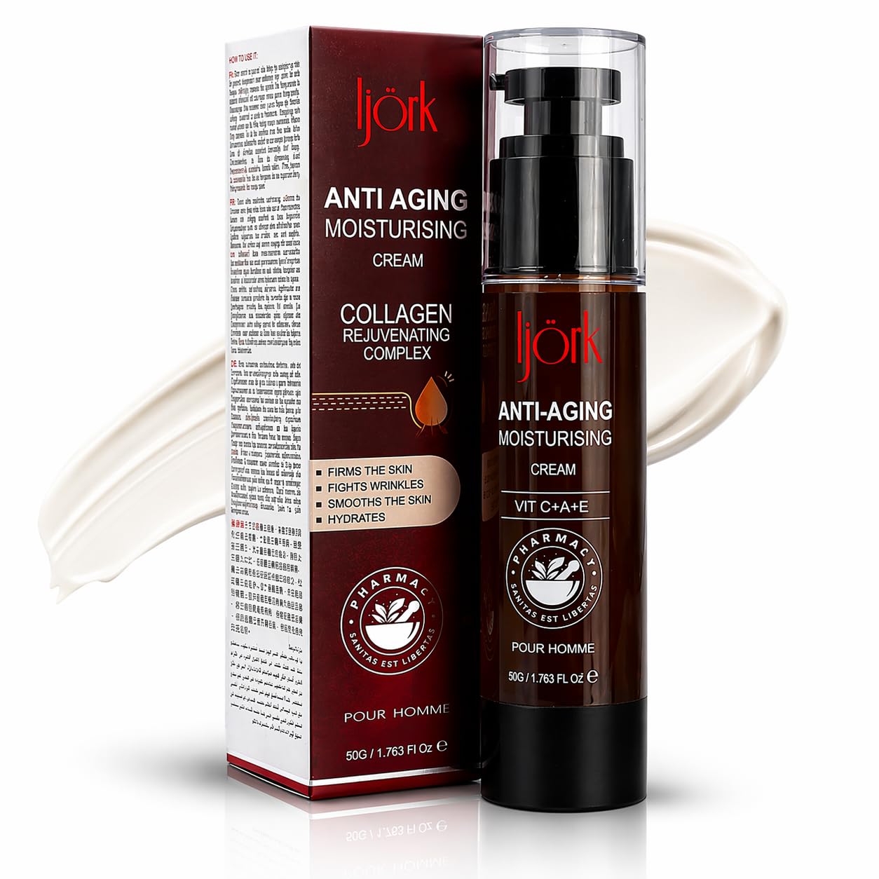 Men’s Anti-Aging Cream - Wrinkle Reduction for Face, Neck & Hands | Hydrating Formula