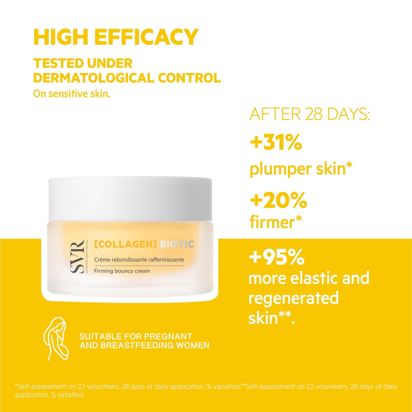 SVR - [COLLAGEN Biotic - Firming Cream - Vegan Collagen, Vitamin C and a Postbioitc - Suitable for sensitive skin - Non-greasy finish, 96% Naturally-Derived Ingredients - 1.7 fl.oz