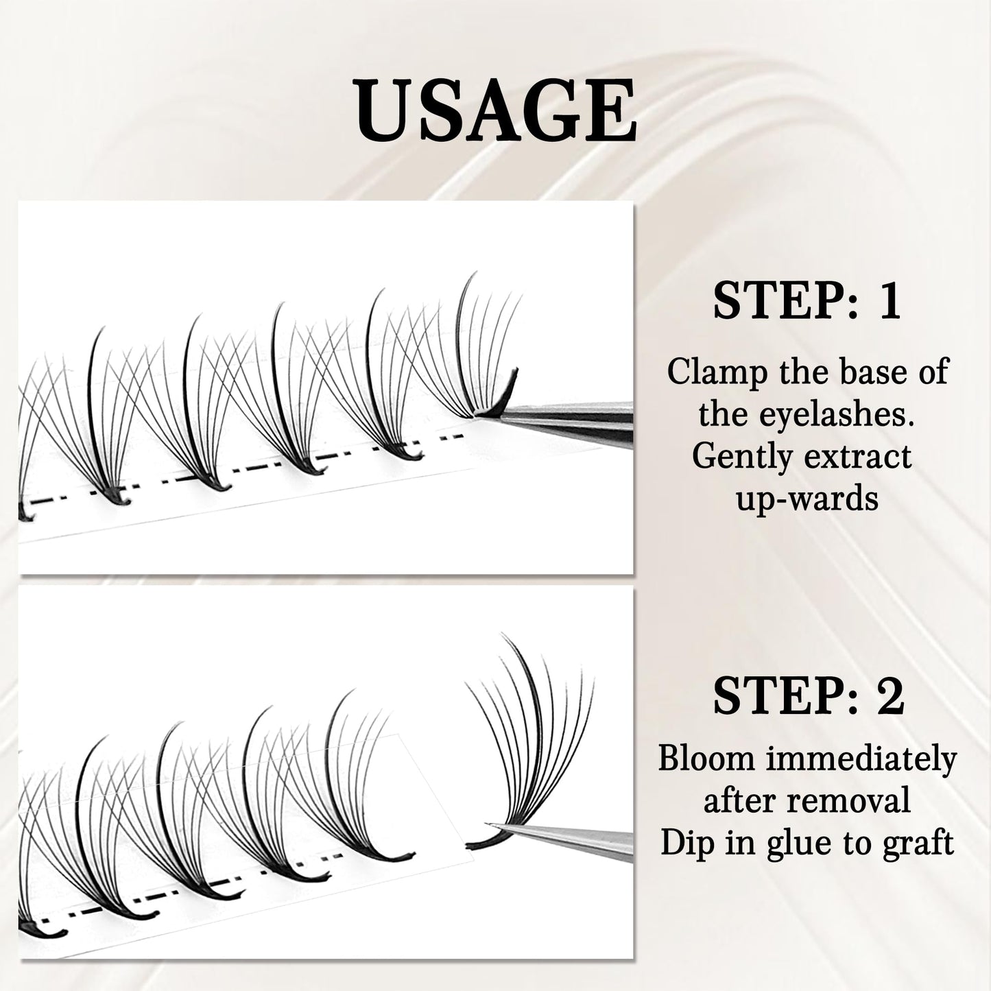 CoMango Wispy Premade Fans Eyelash Extensions 5D 7D 9D Spikes Lash Fans C/D Curly Pointy Stem Volume Lashes Extensions 0.07mm Thin Base Handmade Lash Extensions (black, 120fans-9D-C-Mix8-15mm)