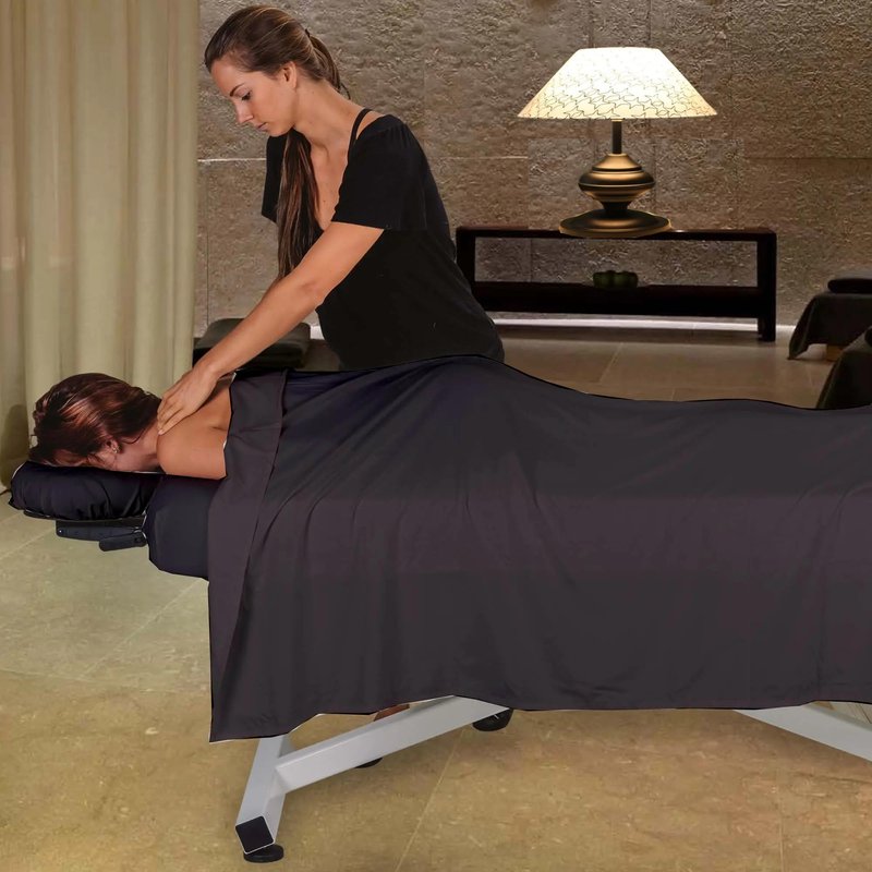 Pack of 10, Premium Microfiber Face Cradle Covers - Ultra Soft Fitted Massage Table Cradle Cover, Spa Table Headrest Protectors (Dark Grey)