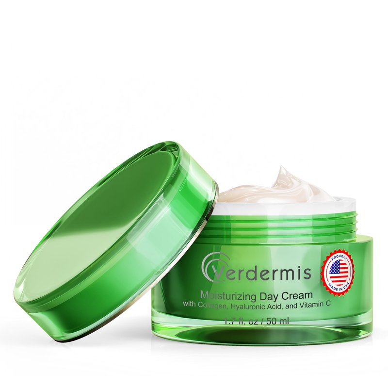 VERDERMIS Instant Face Lift Day Cream – Hyaluronic Acid Moisturizer with Retinol & Collagen, Daily Face Cream for Hydration, Firming & Skin Renewal, Made in USA