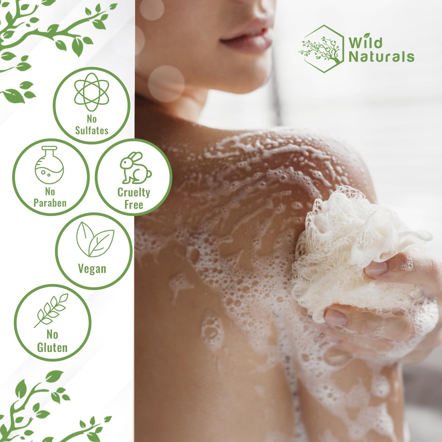 Manuka Honey Eczema and Psoriasis Body Wash – Organic, Natural Body Wash with Aloe Vera, Cehami, and Manuka Honey – Plant-Based, Sulfate-Free, Cruelty-Free Skincare
