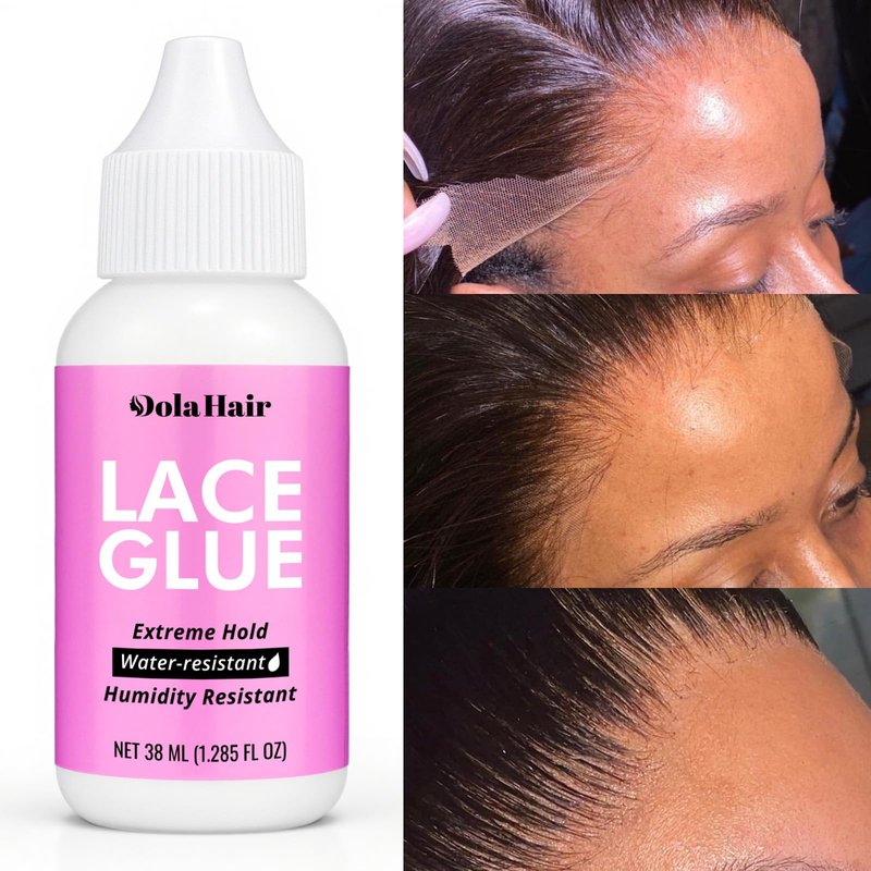 Dolahair Lace Glue Kit - Complete Set with Lace Tint Mousse, Wig Installation & Melting Spray(Medium Brown)