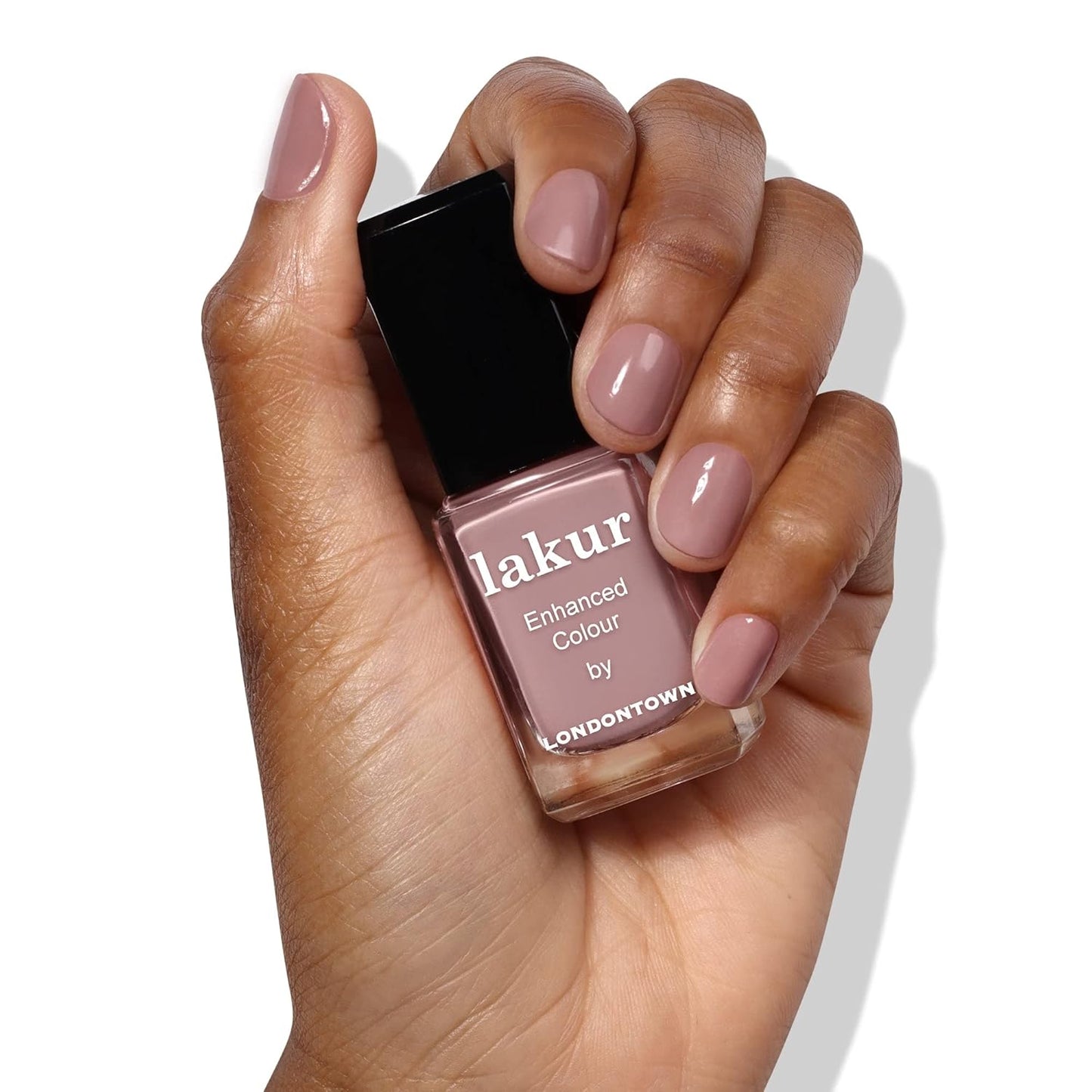 LONDONTOWN Lakur Nail Polish - Long-Lasting Nude & Brown Shades | 21+ Free Non-Toxic Vegan Formula, 0.4 Fl Oz