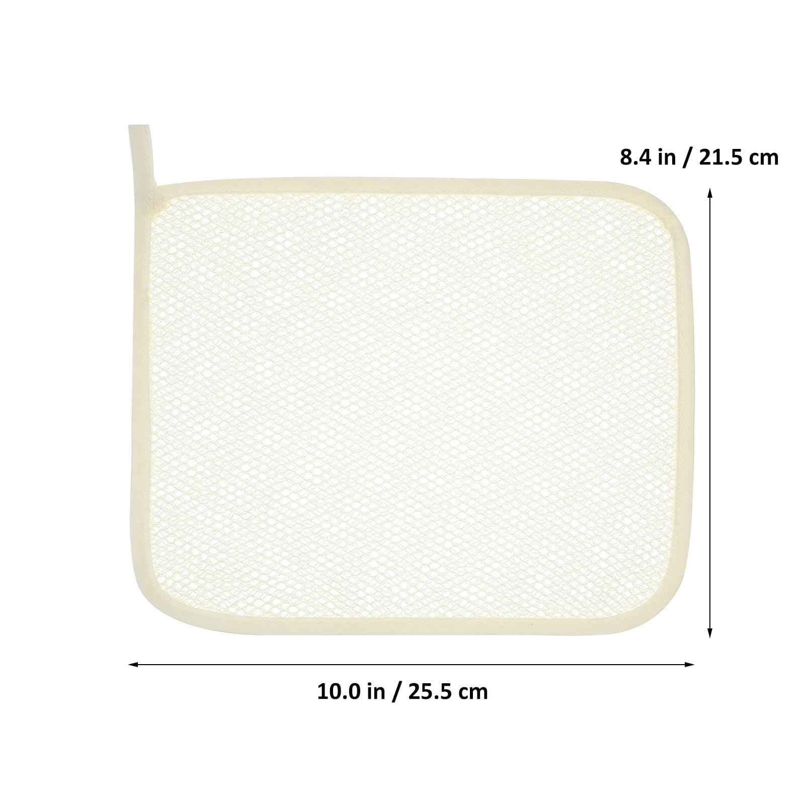 Lurrose Exfoliating Face Washcloth 8pcs Body Scrubber Hanging Bath Cloth African Net Sponge Shower Loofah Skin Wash Towel Facial Makeup Remover for Back Knee Joint